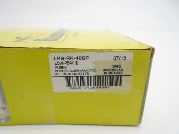 BUSSMANN LPS-RK-40SP 600VAC 40A (PKG OF 10) NSMP