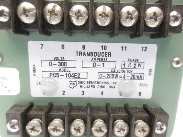 OHIO SEMITRONICS PC5-104E2 0-300V 0-1A NSNP