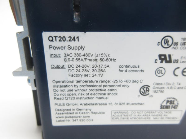 PULS QT20.241 380-480V 0.9-0.65A NSNP