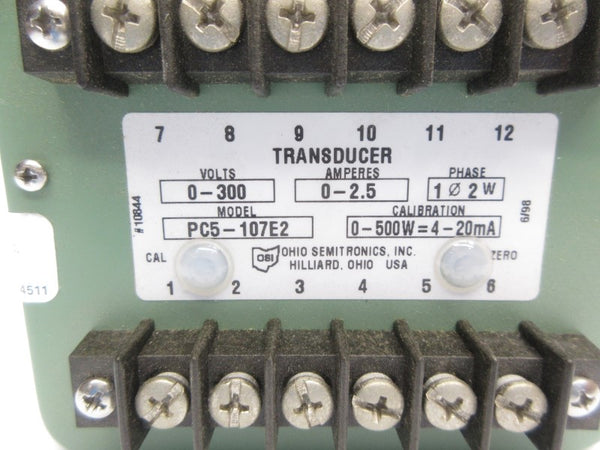 OHIO SEMITRONICS PC5-107E2 0-300V 0-2.5A NSNP