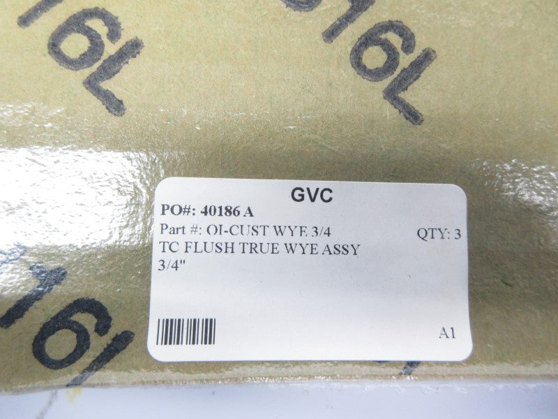 GVC WYE3/4 3/4" (PKG OF 3) NSMP