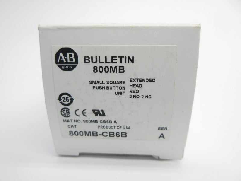 ALLEN BRADLEY 800MB-CB6B SER. A (WH) NSMP