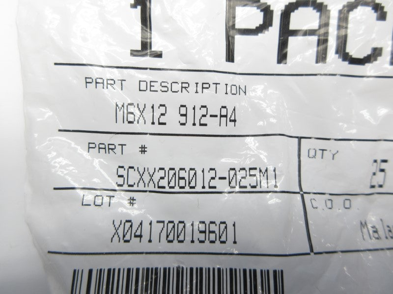 SPARE PART SCXX206012-025M1 (PKG OF 25) NSMP