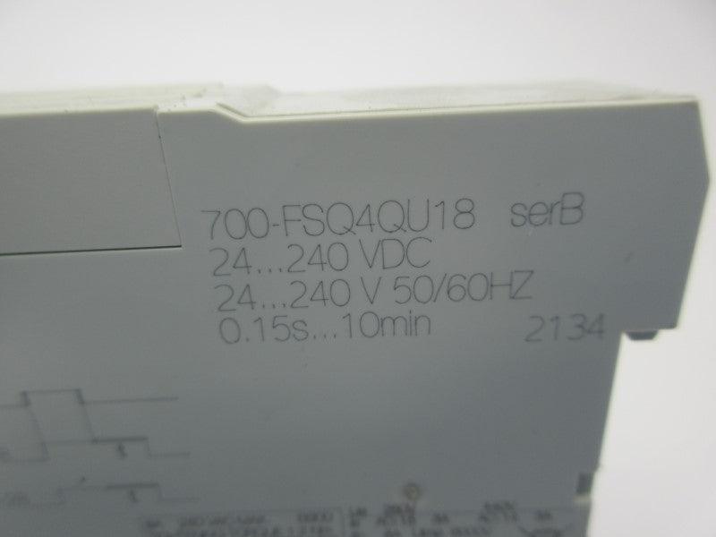 ALLEN BRADLEY 700-FSQ4QU18 SER. B 24-240VDC 0.15S-10M NSNP