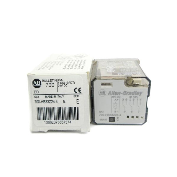 ALLEN BRADLEY 700-HB33Z24-4 SER. E 24VDC 15A (WH) NSMP