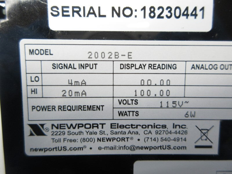 NEWPORT 2002B-E 115V NSNP
