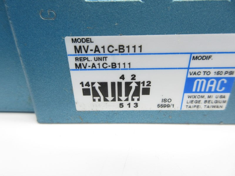 MAC MV-A1C-B111 150PSI NSNP