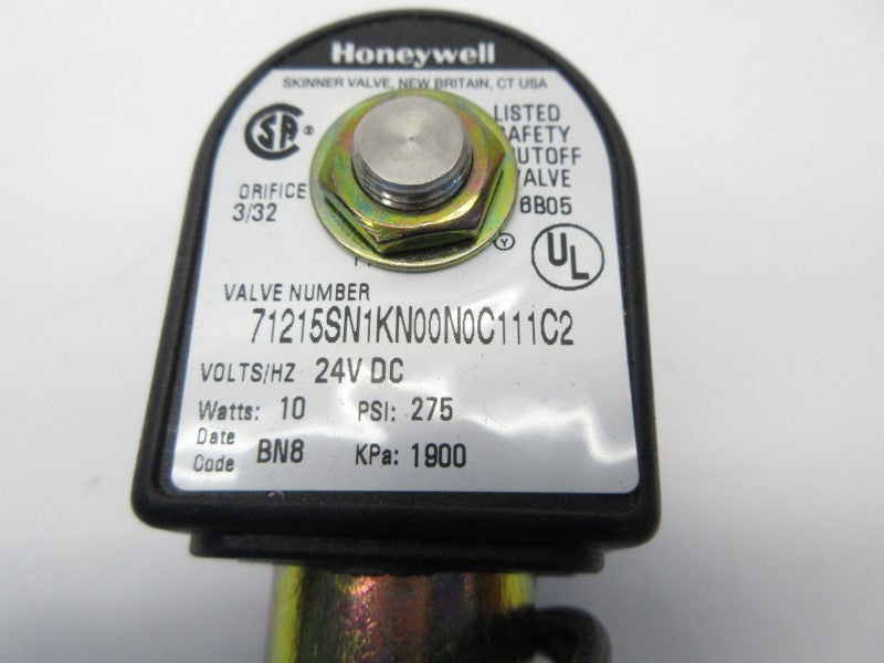 HONEYWELL 71215SN1KN00N0C111C2 24VDC 275PSI 3/32" NSNP