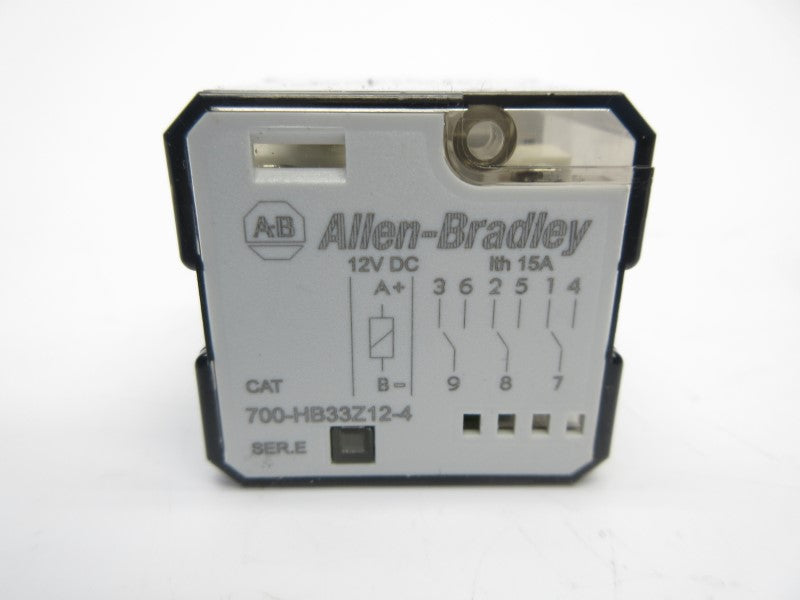 ALLEN BRADLEY 700-HB33Z12-4 SER. E 12VDC 15A NSNP