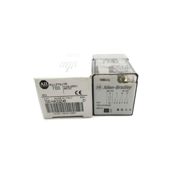 ALLEN BRADLEY 700-HA33Z48 SER. D 48VDC 10A (WH) NSMP