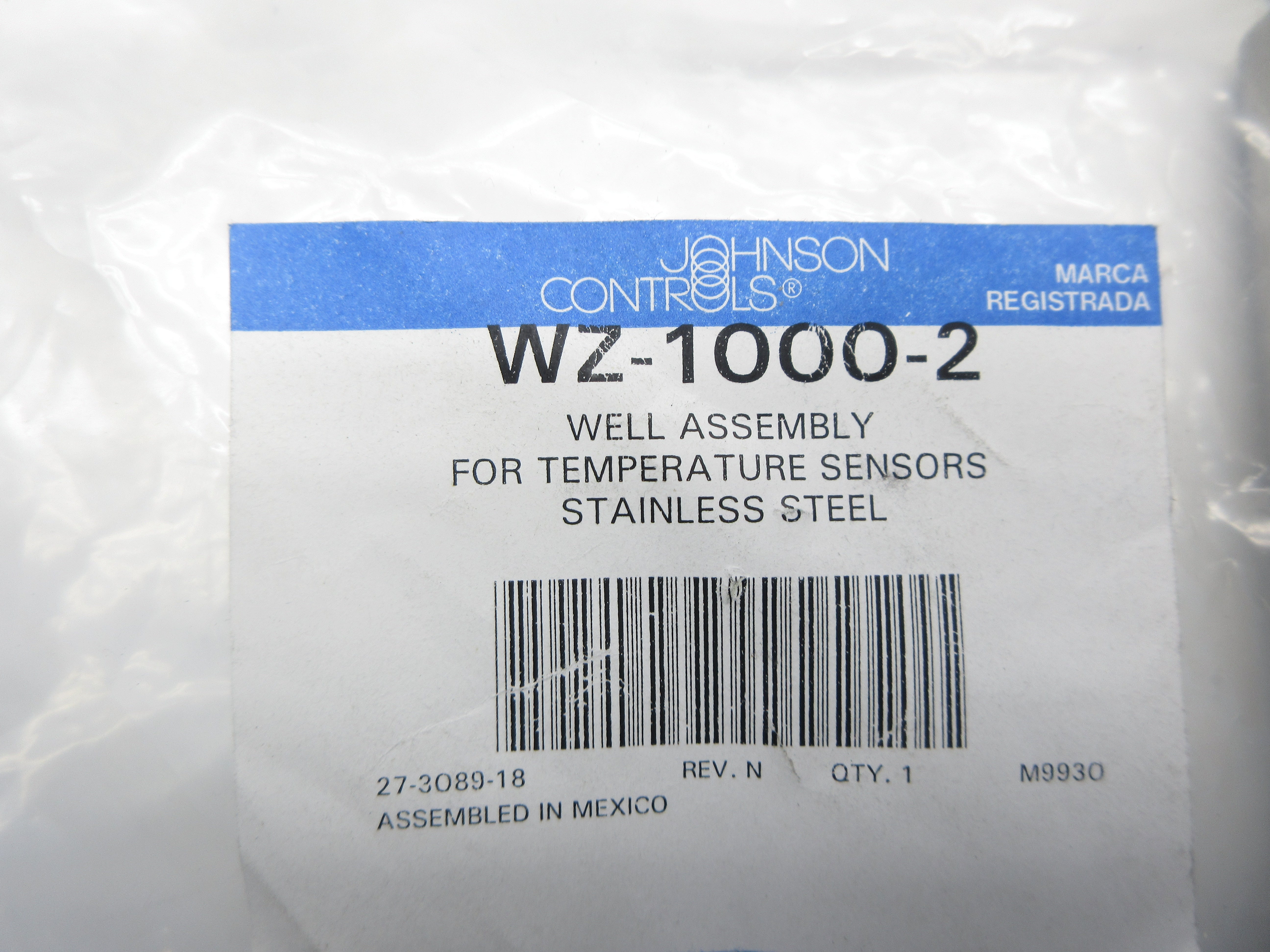 JOHNSON CONTROLS WZ-1000-2 NSMP