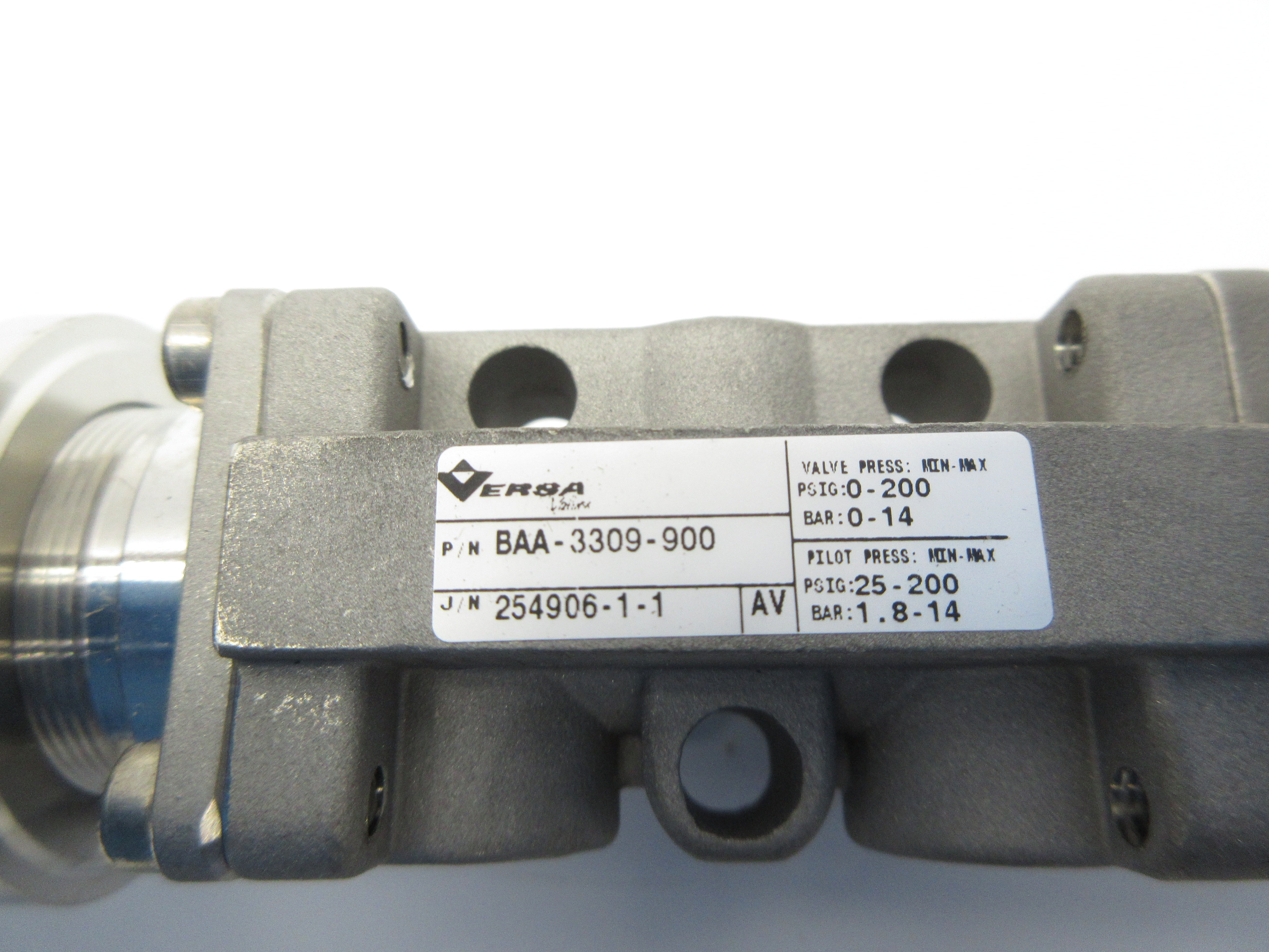 VERSA BAA-3309-900 0-200PSI NSNP