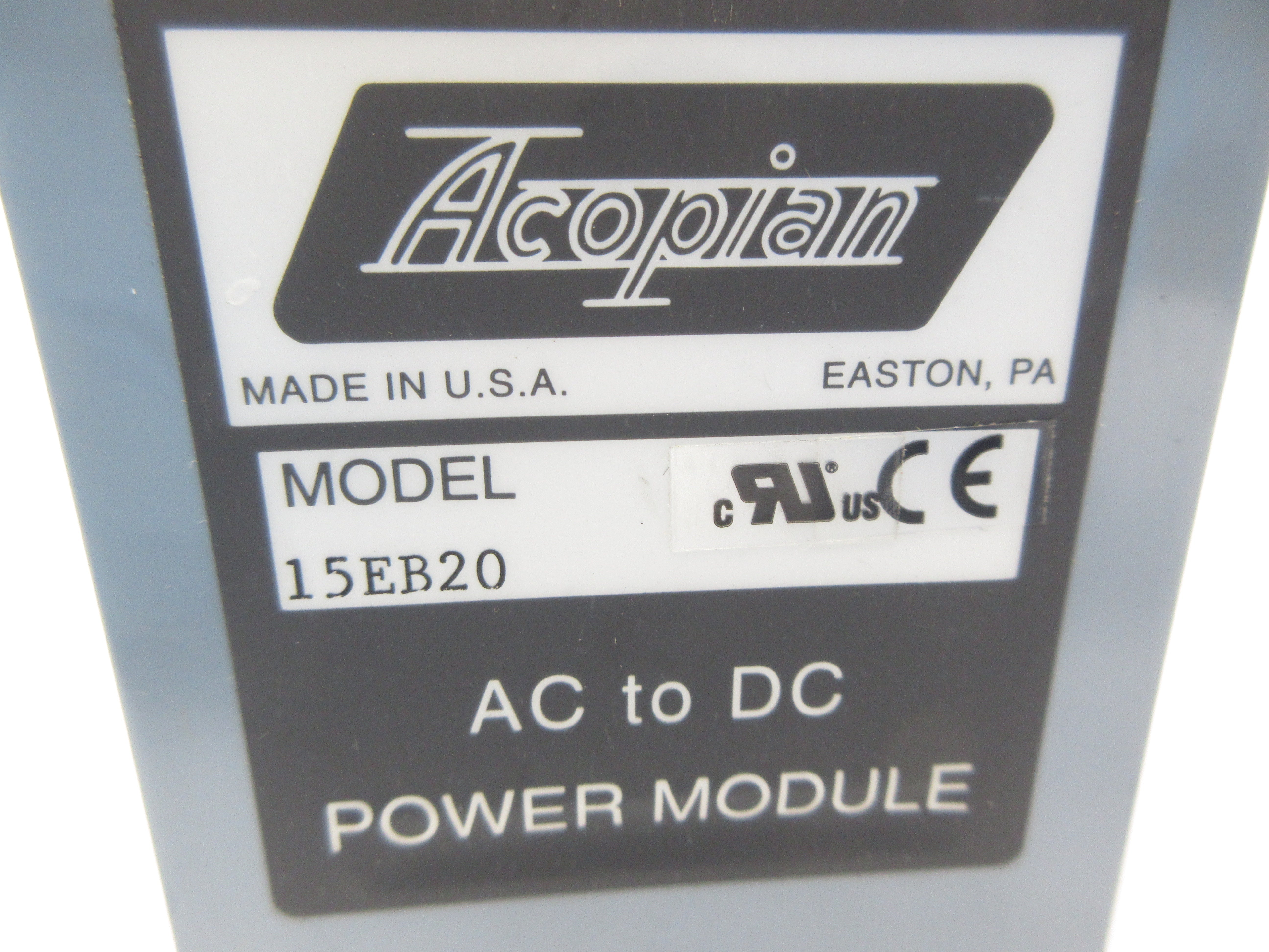 ACOPIAN 15EB20 NSNP