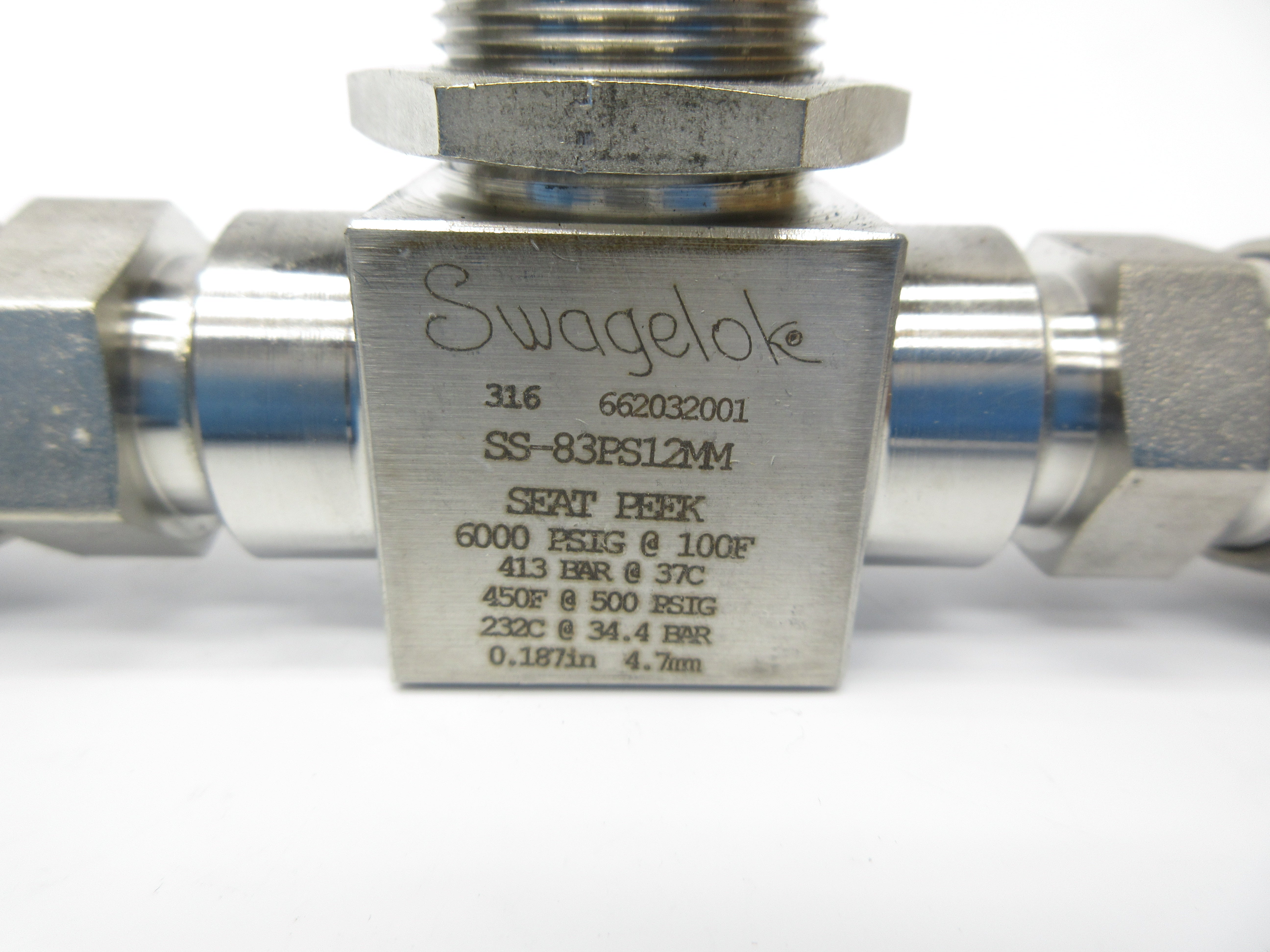 SWAGELOK SS-83PS12MM 6000PSI NSNP