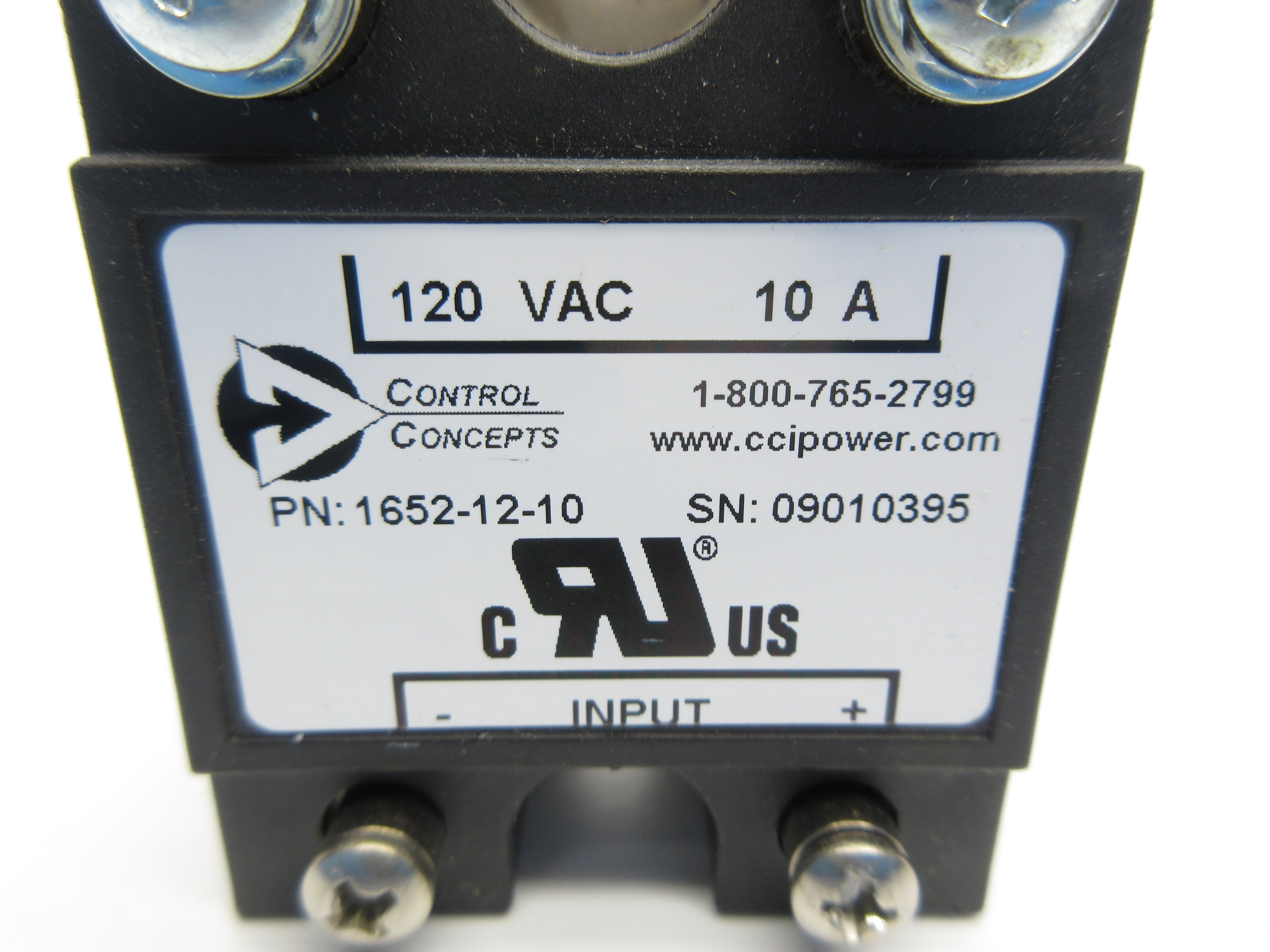 CONTROL CONCEPTS 1652-12-10 120VAC 10A NSNP
