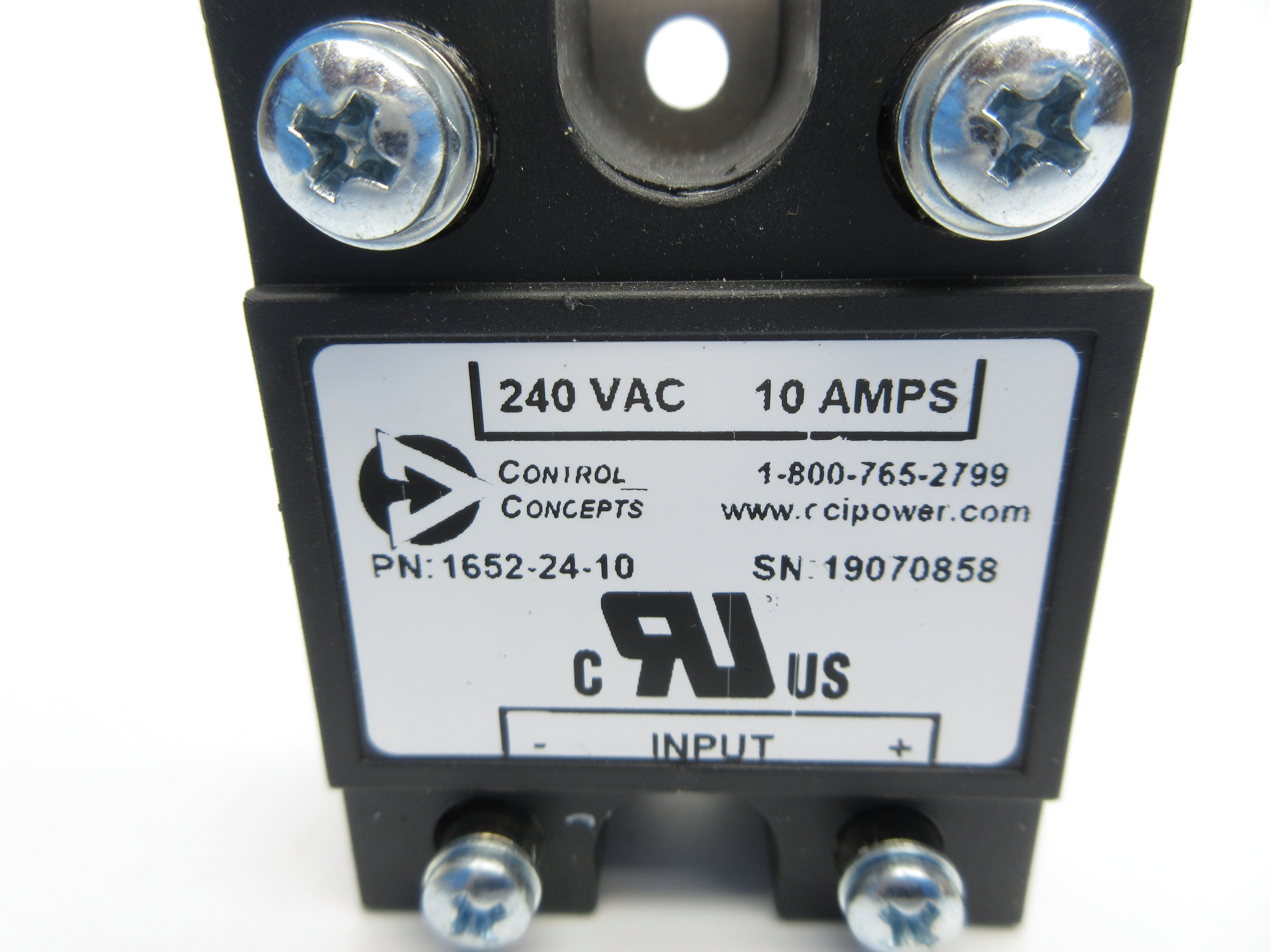 CONTROL CONCEPTS 1652-24-10 240VAC 10A NSNP