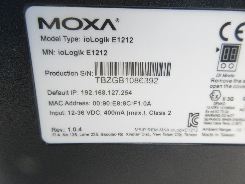 MOXA E1212 12-36VDC NSNP