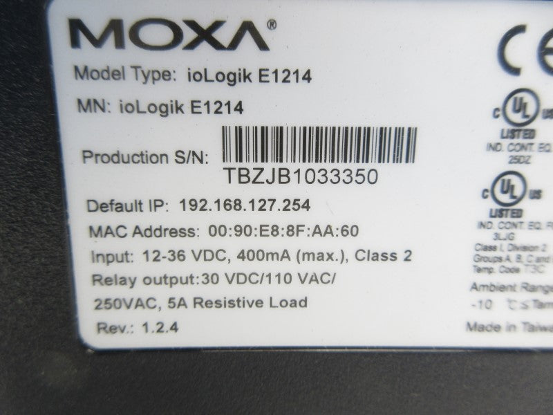 MOXA E1214 12-36VDC NSNP