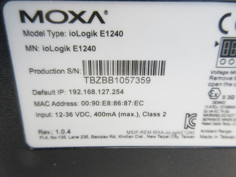 MOXA E1240 12-36VDC NSNP