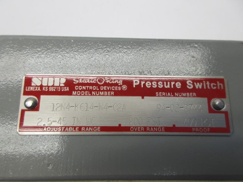 SOR 12N4-K614-N4-C2A 2.5-45INWC NSNP