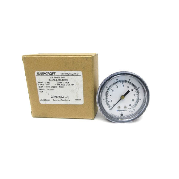 ASHCROFT 25-1490-A-02B-20ZSI/IW 2-1/2" NSMP