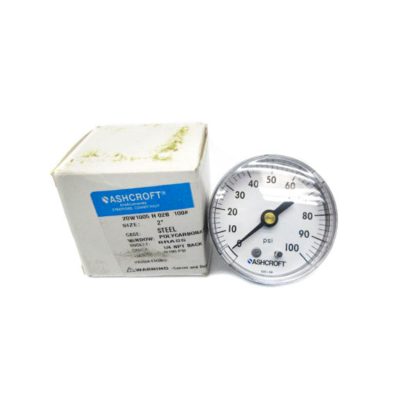 ASHCROFT 20W1005H02B100# 0-100PSI 2" NSMP