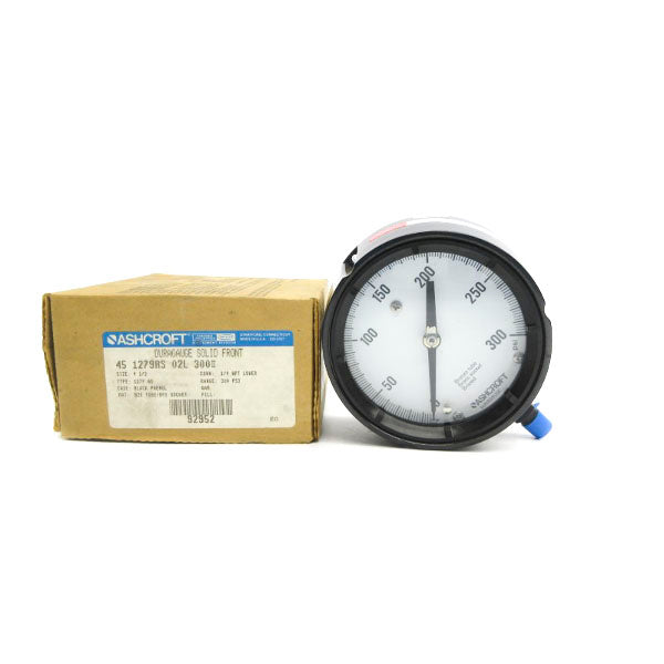 ASHCROFT 45-1279AS-02L-300# 300PSI 4-1/2" NSMP