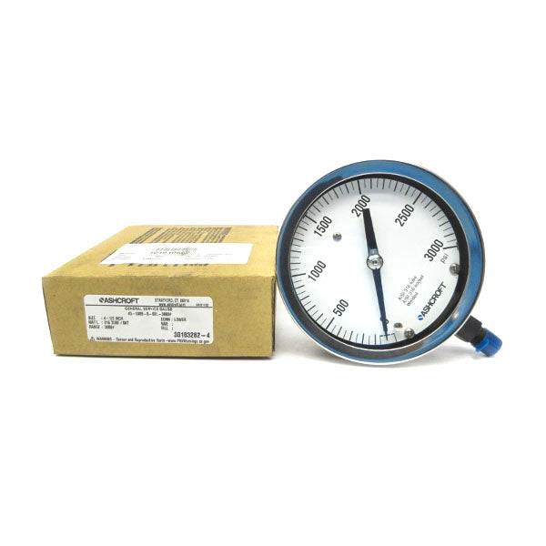 ASHCROFT 45-1009-S-02L-3000# 3000PSI 4-1/2" NSMP