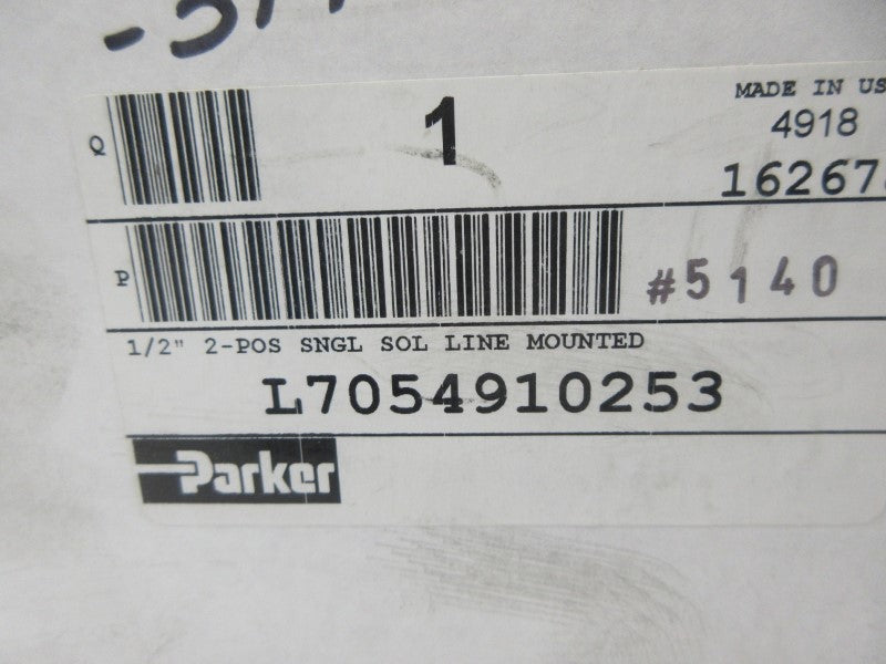 PARKER L7054910253 110/120VAC 140PSI 1/2" NSMP
