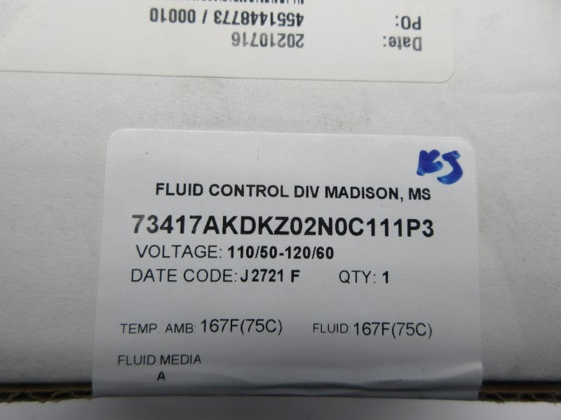 PARKER 73417AKDKZ02N0C111P3 110/120V NSFS