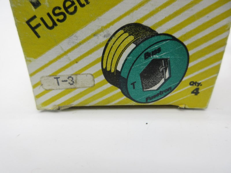 BUSSMANN T-3 (PKG OF 4) (YL/GR) NSMP