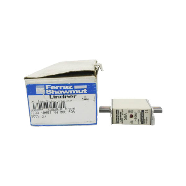 FERRAZ SHAWMUT NH00050A 500V 50A (PKG OF 3) (BLUE) NSMP