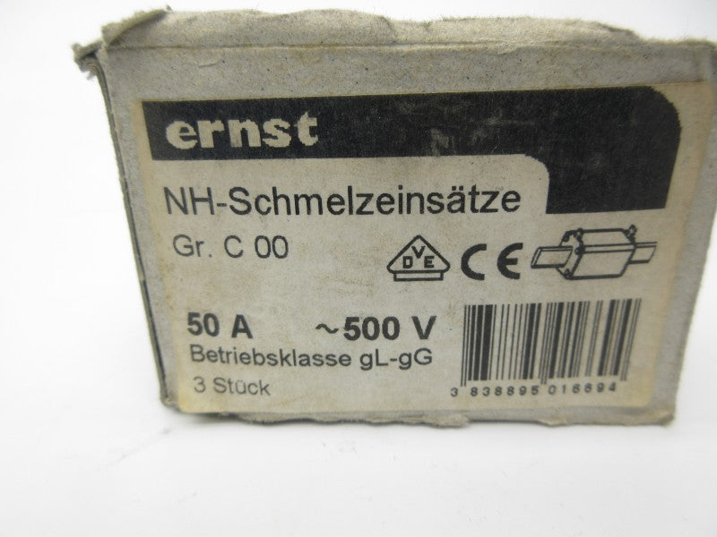 ERNST C00-50A 500V 50A (PKG OF 3) NSMP