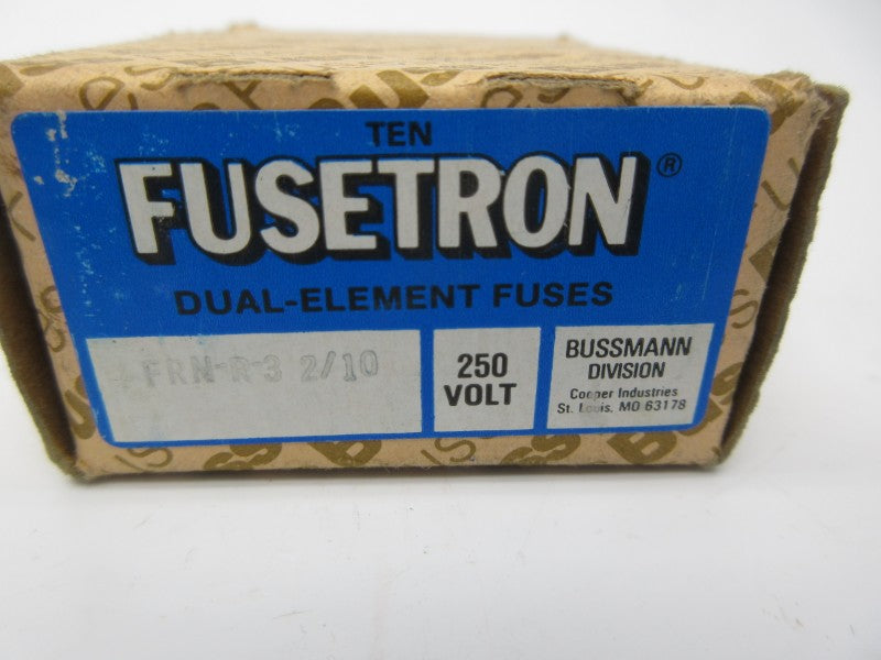 BUSSMANN FRN-R-3-2/10 250VAC 3-2/10A (PKG OF 10) (BR/BL) NSMP