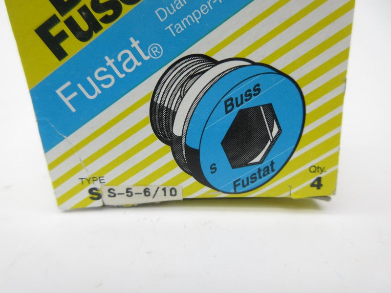 BUSSMANN S-5-6/10 (PKG OF 4) (YELLOW) NSMP