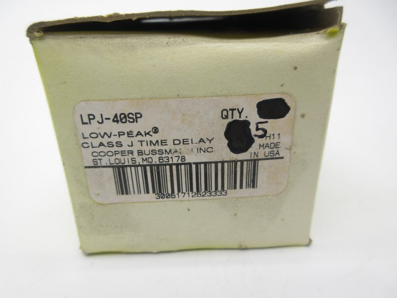 BUSSMANN LPJ-40SP 600VAC 40A (PKG OF 5) (YELLOW) NSMP