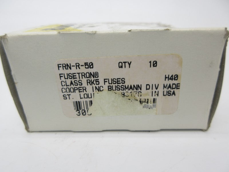 BUSSMANN FRN-R-50 250VAC 50A (PKG OF 10) (WHITE) NSMP