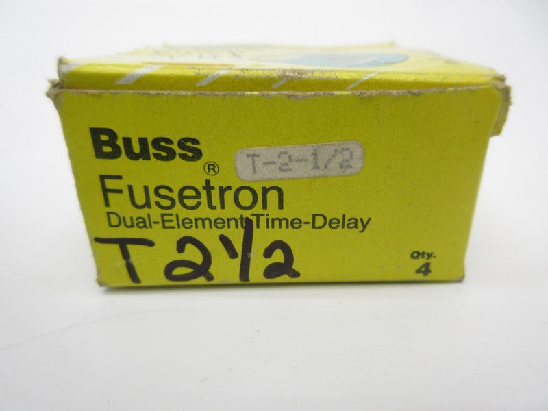 BUSSMANN T-2-1/2 (PKG OF 4) (YL/GR) NSMP