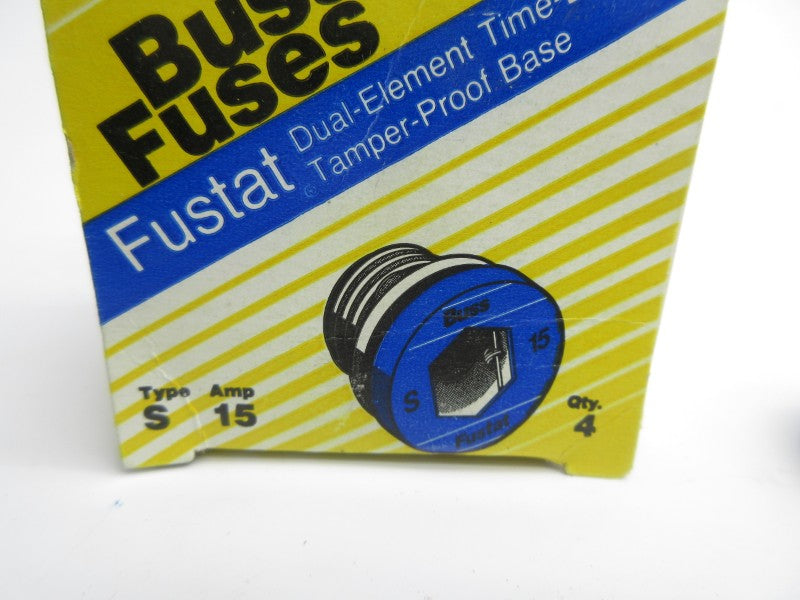 BUSSMANN S-15 (PKG OF 4) (YELLOW) NSMP