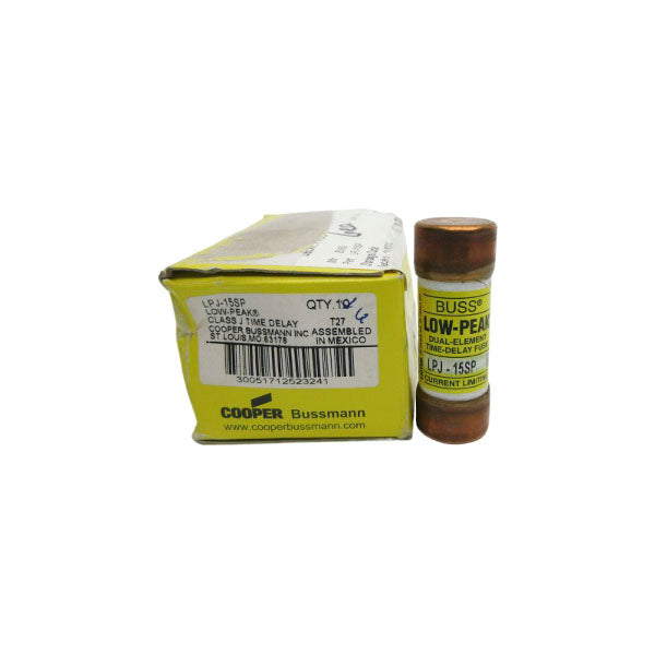 BUSSMANN LPJ-15SP 600VAC 15A (PKG OF 6) (YELLOW) NSMP