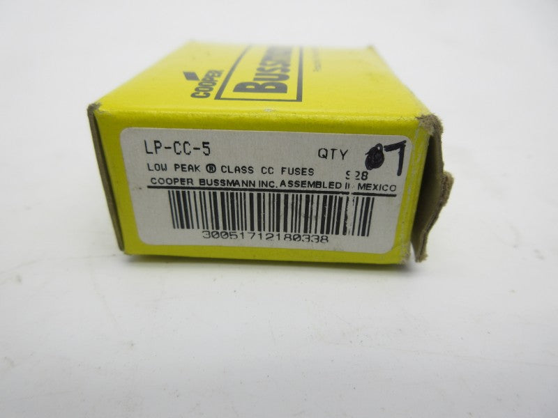 BUSSMANN LP-CC-5 600V 5A (PKG OF 7) (YELLOW) NSMP