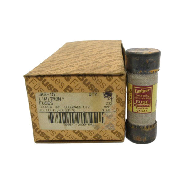 BUSSMANN JKS-15 600VAC 15A (PKG OF 4) (BROWN) NSMP