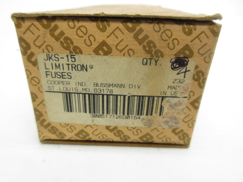 BUSSMANN JKS-15 600VAC 15A (PKG OF 4) (BROWN) NSMP