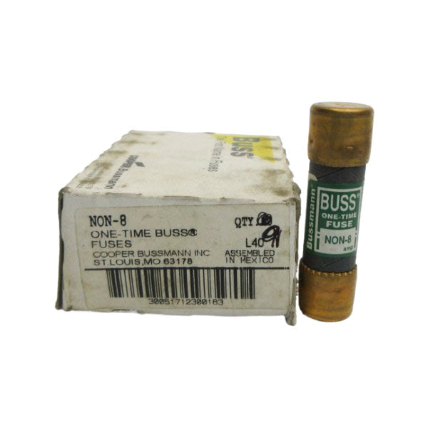BUSSMANN NON-8 250VAC 8A (PKG OF 9) (WH/GR) NSMP