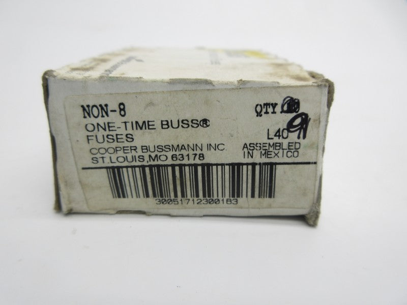 BUSSMANN NON-8 250VAC 8A (PKG OF 9) (WH/GR) NSMP