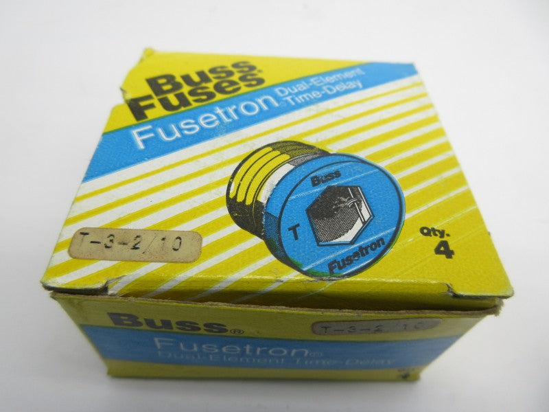 BUSSMANN T-3-2/10 125VAC 3-2/10A (PKG OF 4) (YL/BL) NSMP