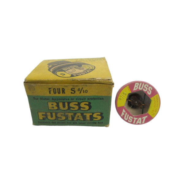 BUSSMANN S6/10 125VAC 6/10A (PKG OF 4) (GR/PK) NSMP