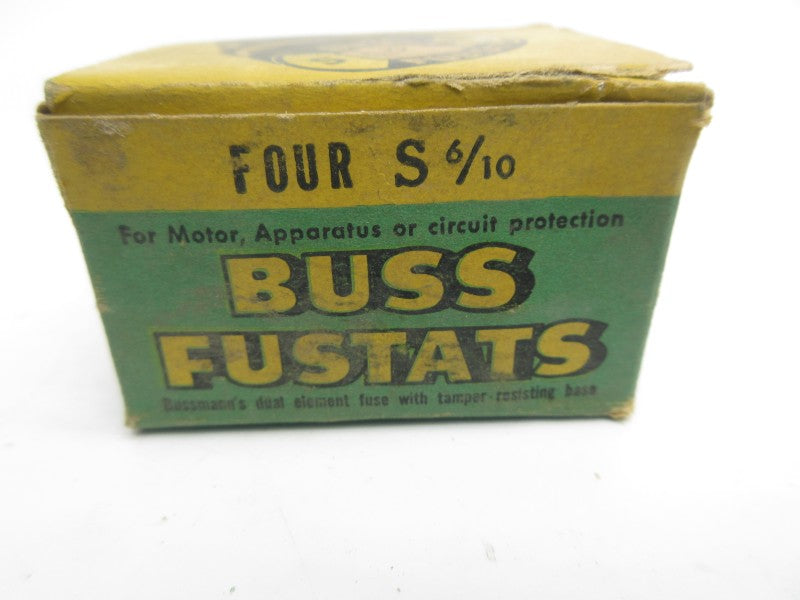 BUSSMANN S6/10 125VAC 6/10A (PKG OF 4) (GR/PK) NSMP