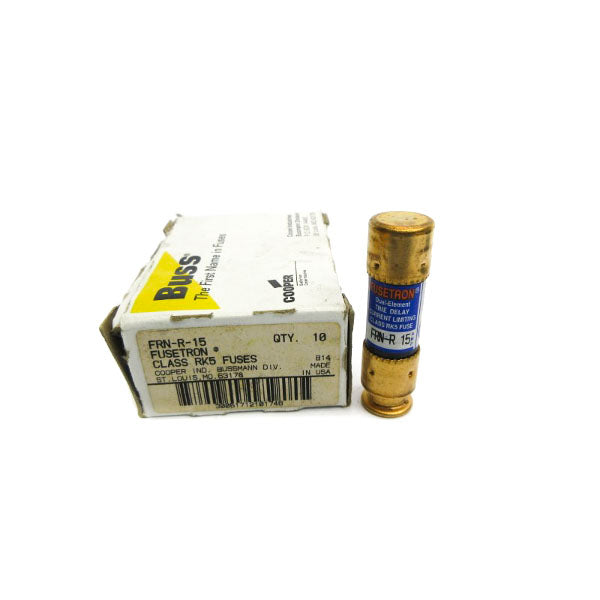 BUSSMANN FRN-R-15 250VAC 15A (PKG OF 10) (WH/BL) NSMP