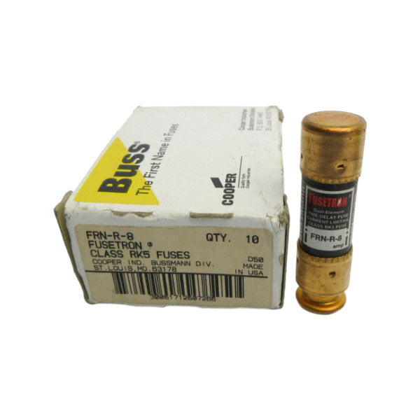 BUSSMANN FRN-R-8 250VAC 8A (PKG OF 10) (WH/BK) NSMP
